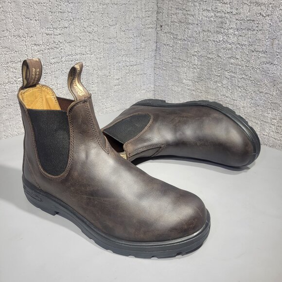 Blundstone Tasmania 001711 Men's Size 8.5 Brown Leather Pull on Chelsea Boots - Picture 10 of 10